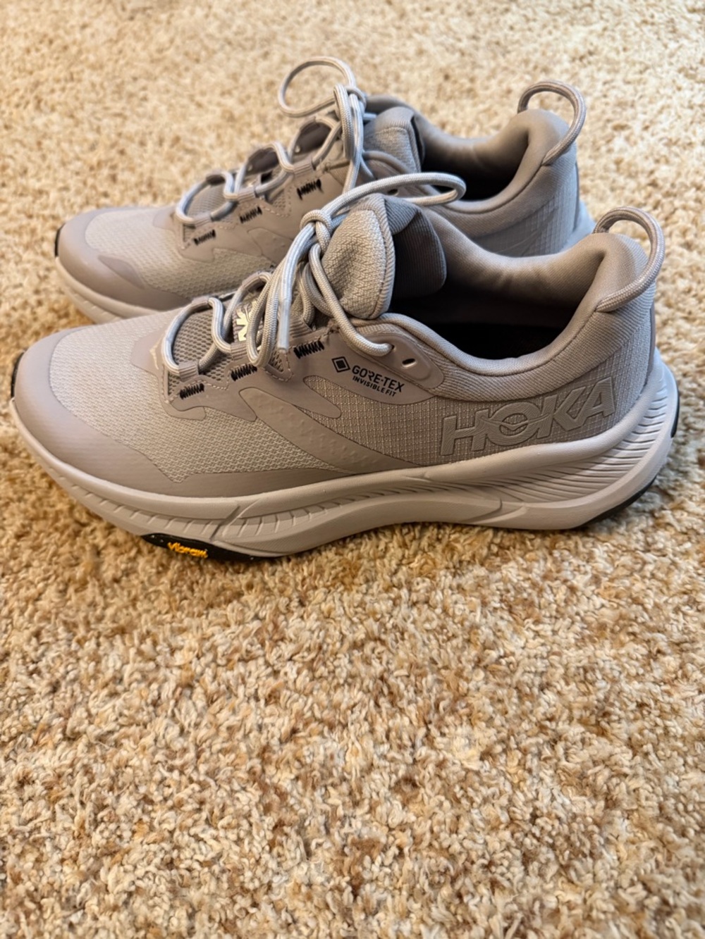 Hoka Grey Gore-Tex Trail Sneakers